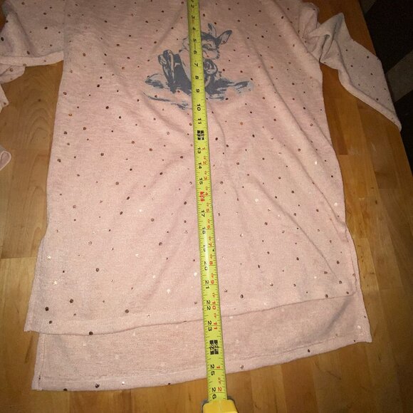 LC Lauren Conrad Disney Bambi Collection Thumper Bunny Tunic Sweater Top NWT S - Picture 11 of 11